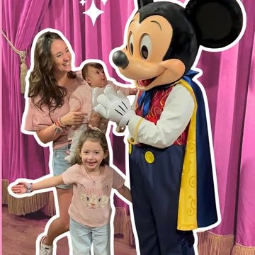 Aye y su familia con Mickey